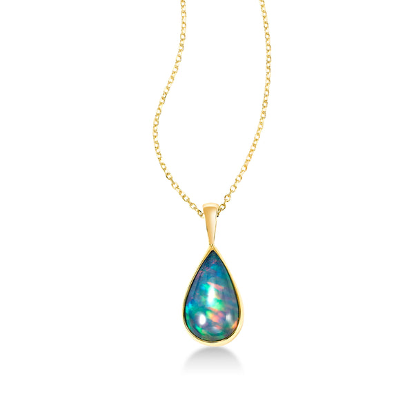 Ethiopian Opal Pear Shape Dangle Earrings, 14K and 22K Yellow Gold –  Fortunoff Fine Jewelry