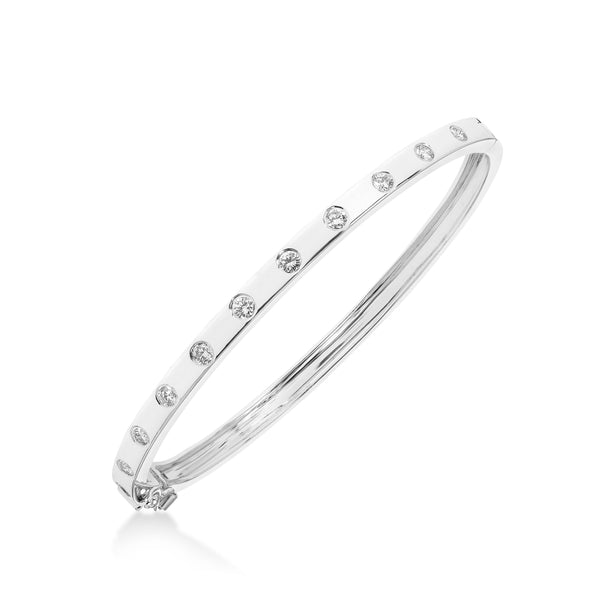 Fana Catalina Diamond Star Bangle BB4970-14kt-White, Falls Jewelers