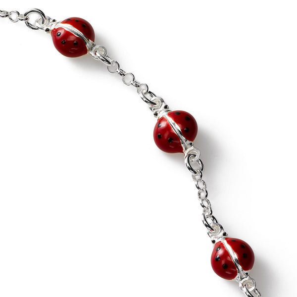 Butterfly and Ladybug Charm Bracelet, Sterling Silver, 5.25 Inches –  Fortunoff Fine Jewelry