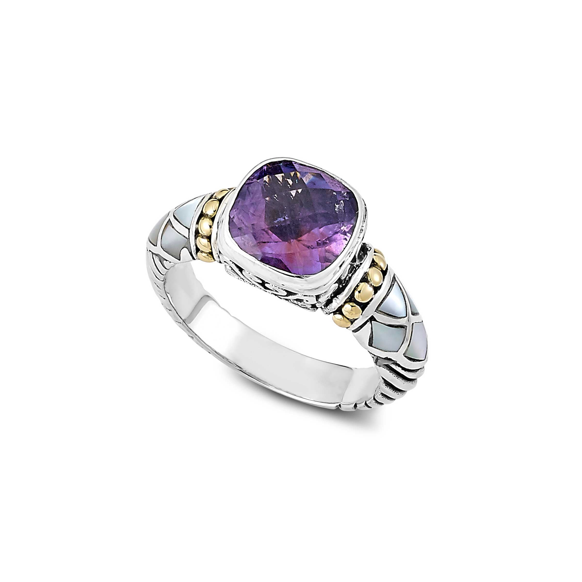 Fine Sterling silver retailer amethyst ring