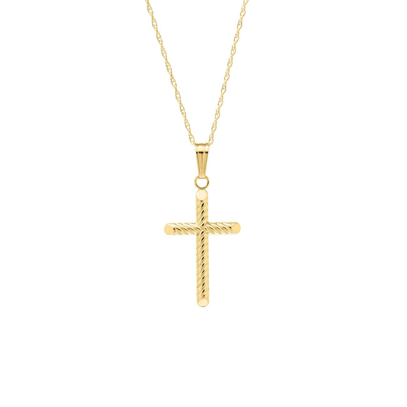 Cross Woven Design deals 1 + inches tall 14k Yellow Gold