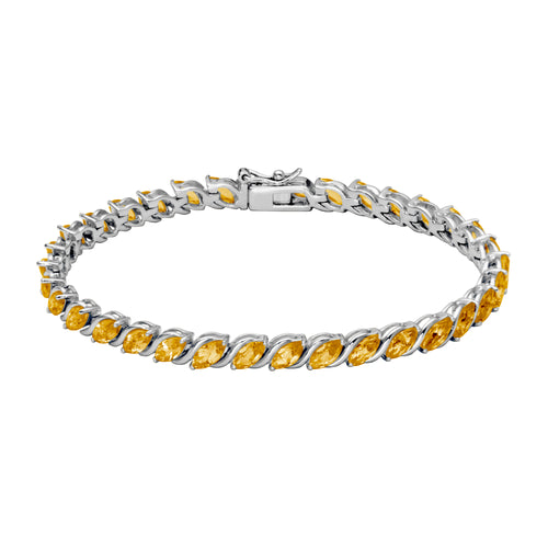 Citrine Bracelet, Sterling Silver