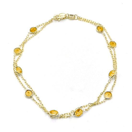 Yellow Citrine Bracelet with certificate at Rs 249/piece | जेमस्टोन का  ब्रेसलेट in Anand | ID: 2852784420133