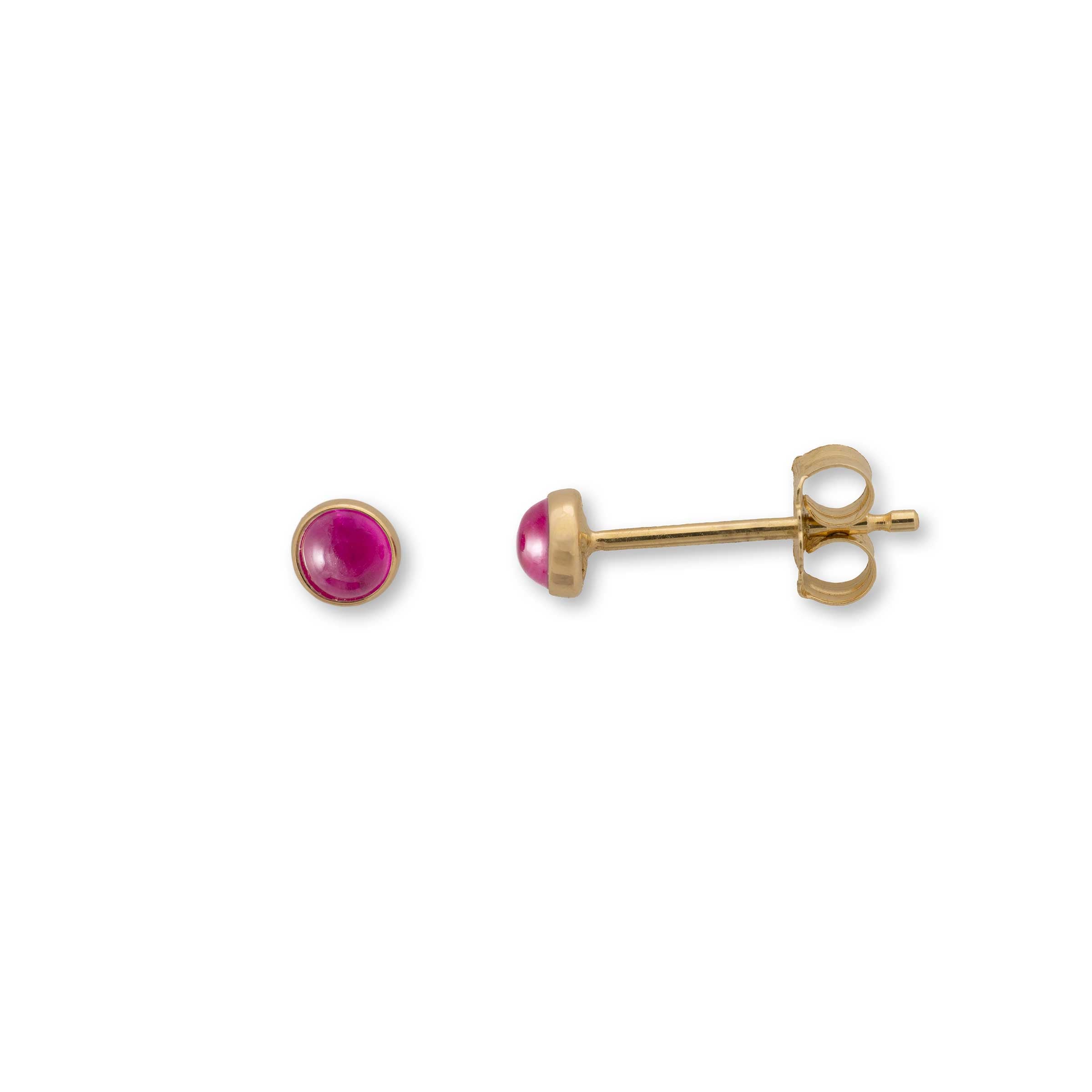 Ruby yellow gold on sale earrings