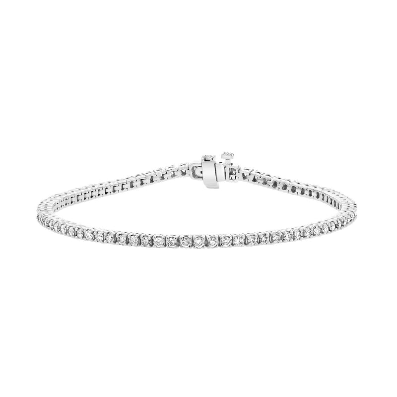 Diamond Tennis Bracelet, 2 Carats, 14K White Gold