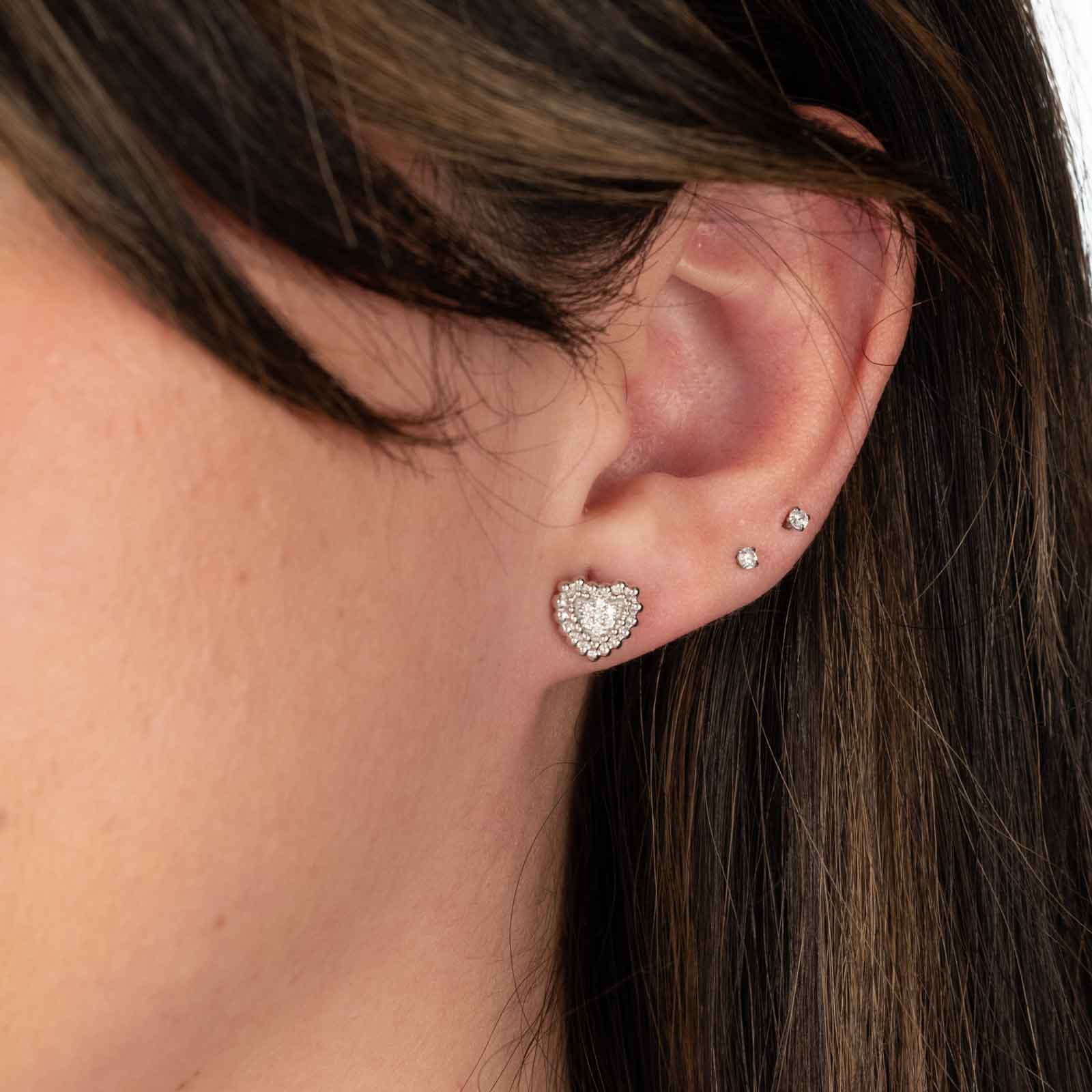 0.50 CTW Slice Polki Diamond Heart Earring – STAR JOYA