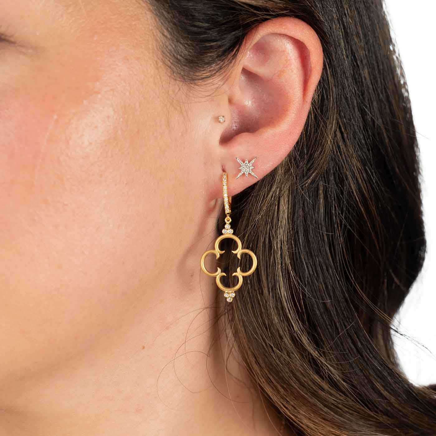 14k buy Yellow Gold Dangle Earrings