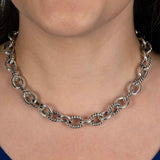 Luxurious Heavy Link Necklace, Sterling Silver