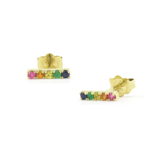 Rainbow clearance bar earrings