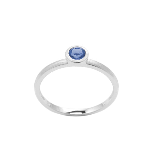 White gold blue hot sale sapphire ring