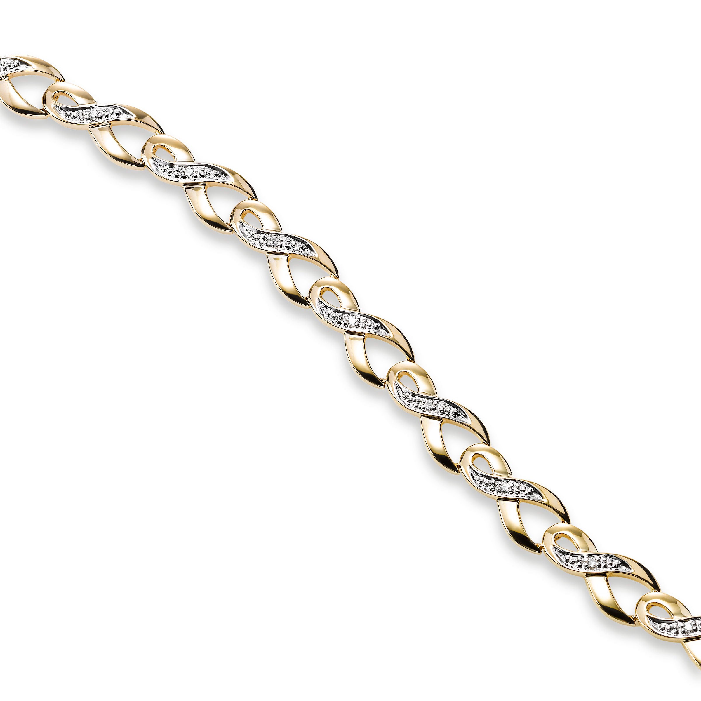 Men's 14k Yellow Gold Diamond Cut Bead Bracelet