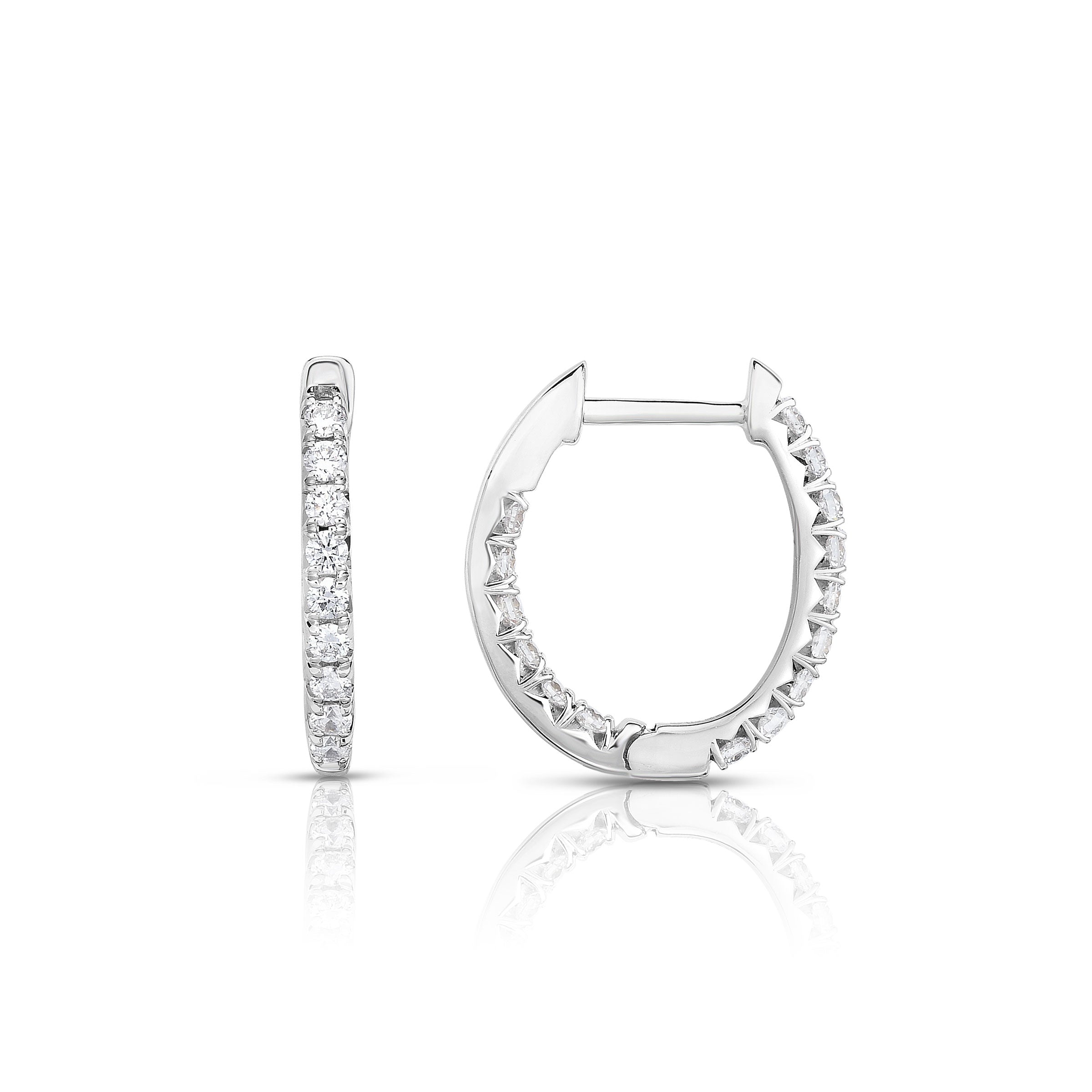 25 Carat Diamond Stud Earrings, SI2 14K White Gold – Fortunoff Fine Jewelry