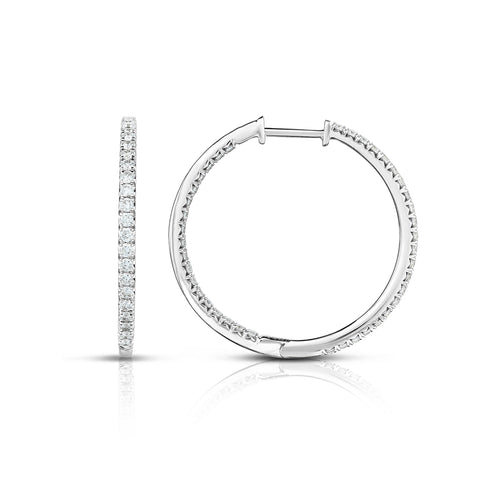 25 Carat Diamond Stud Earrings, SI2 14K White Gold – Fortunoff Fine Jewelry