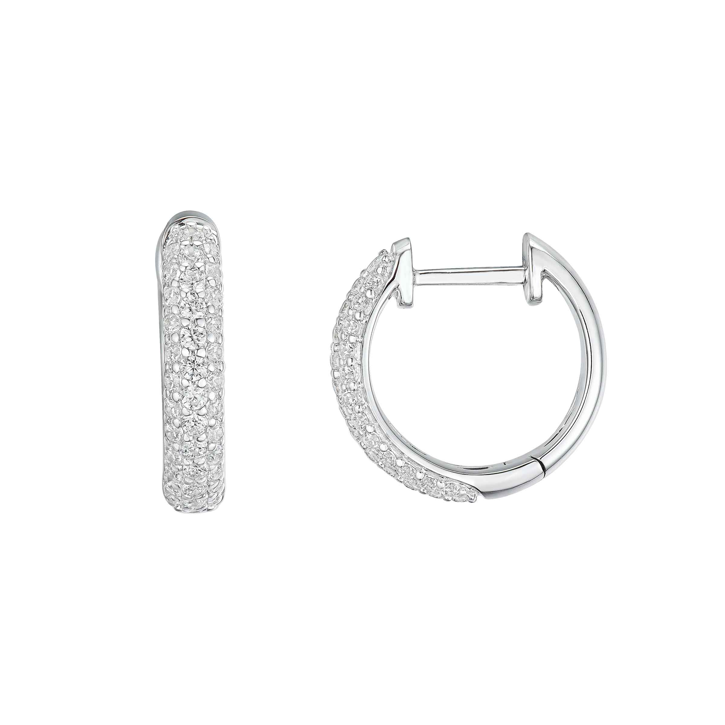 14 karat white gold earrings deals hoops