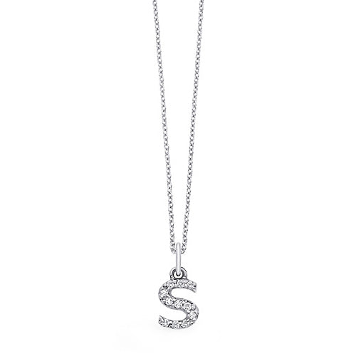 Buy Michael Hill Q Initial Necklace with 0.10 Carat TW of Diamonds in 10kt  White Gold Online | ZALORA Malaysia