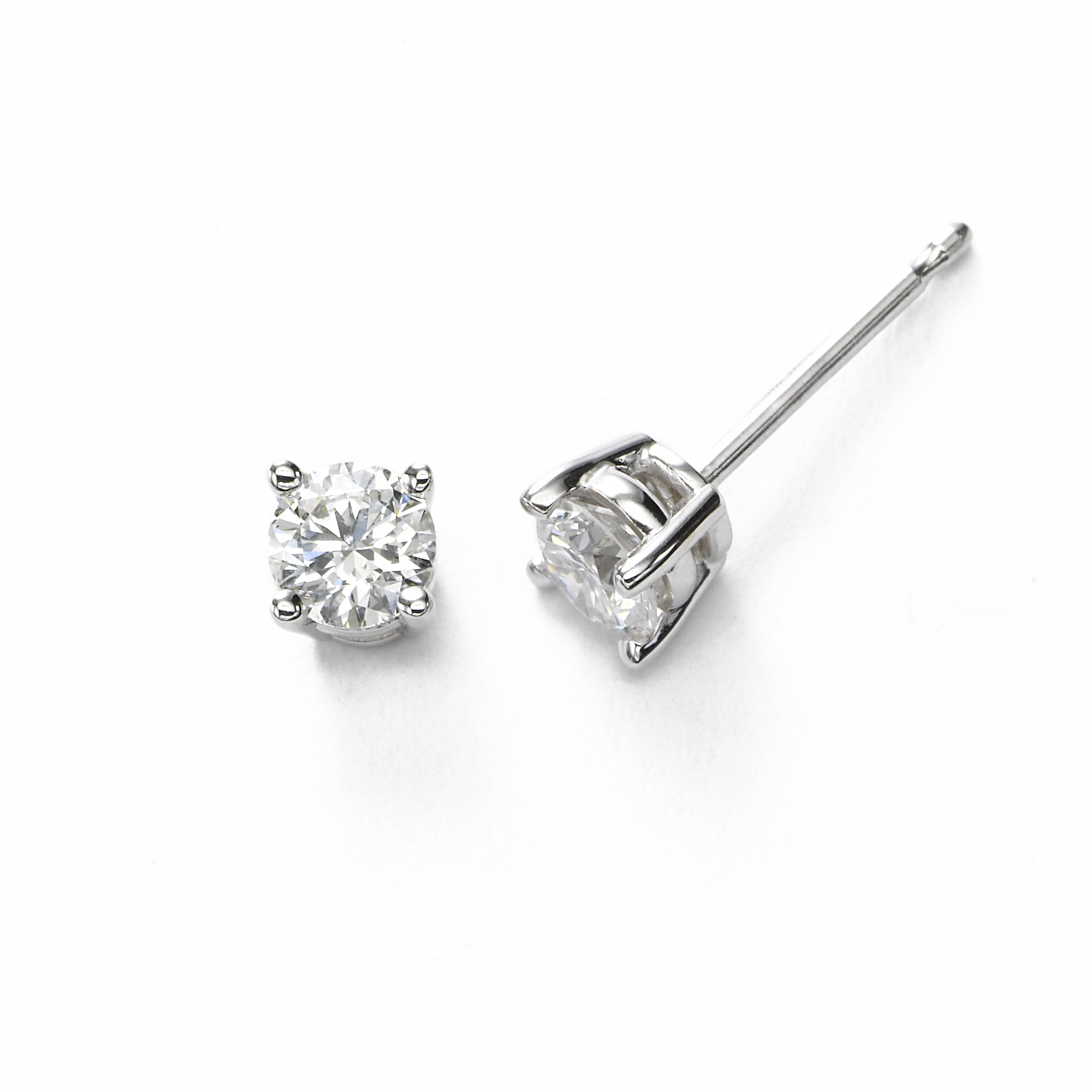 Oval Natural Diamond Stud Earrings – Lasker Jewelers