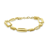 Rectangular Link Flexible Bracelet, 14K Yellow Gold