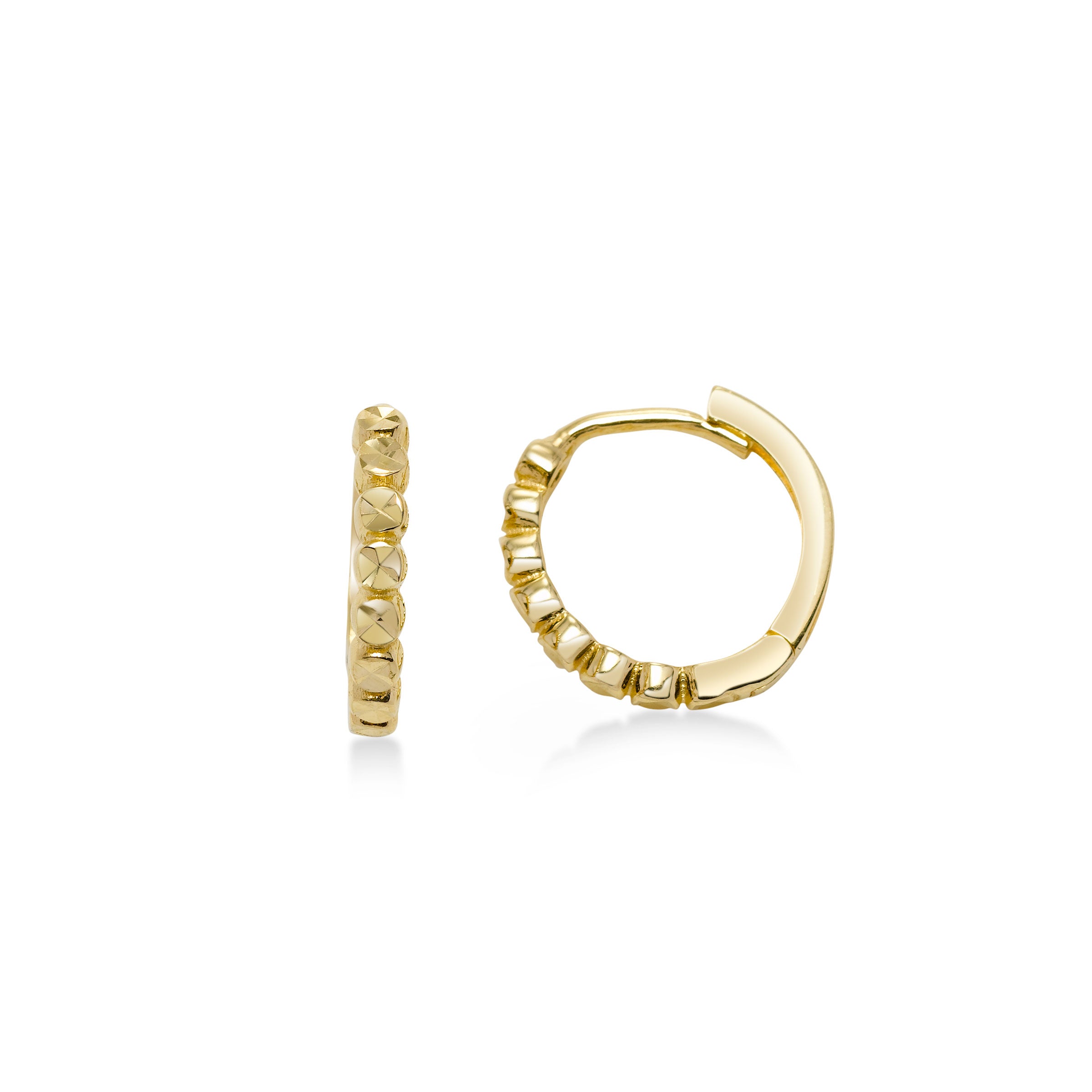 14k gold deals huggie hoop earrings