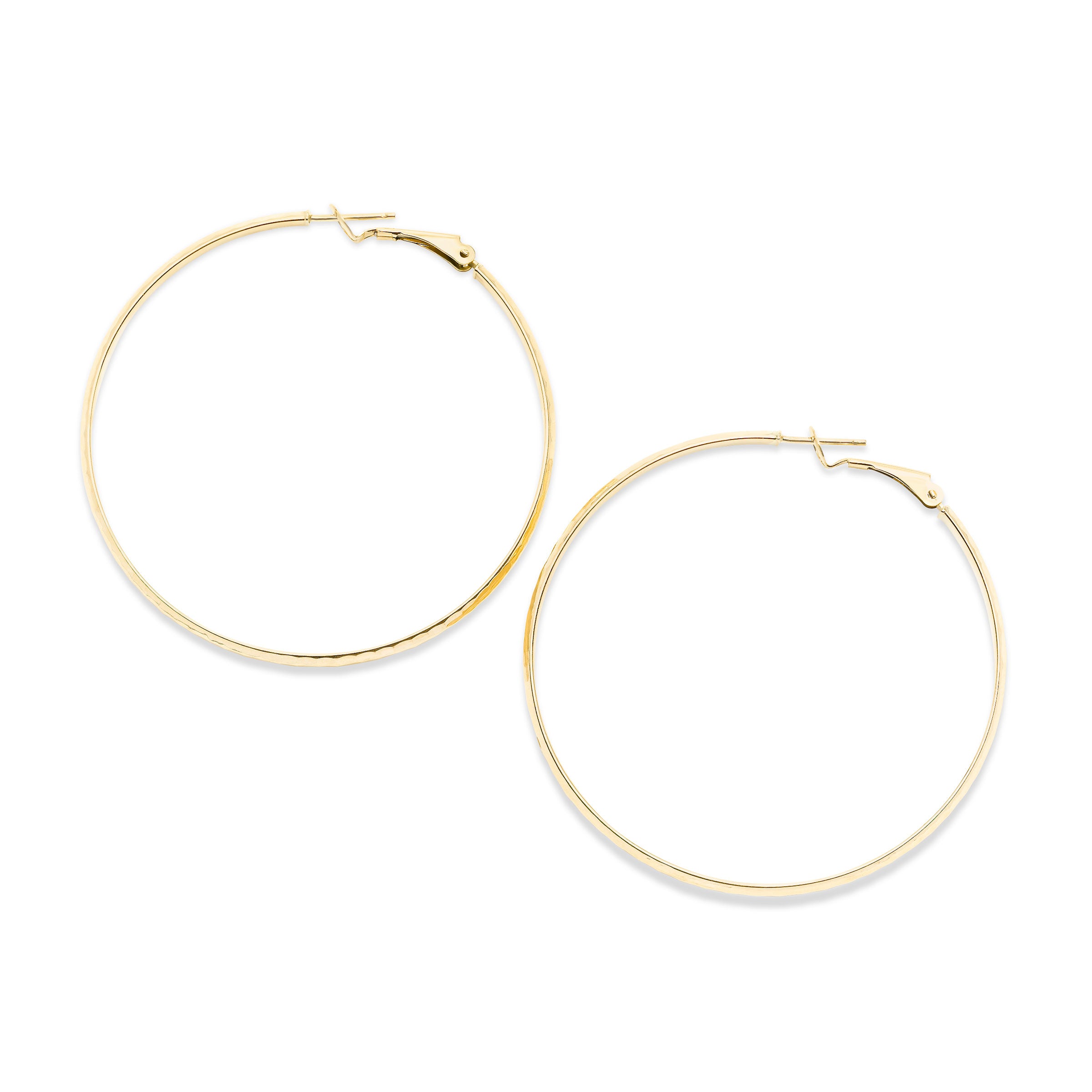 White gold hoop earrings clearance 2 inch