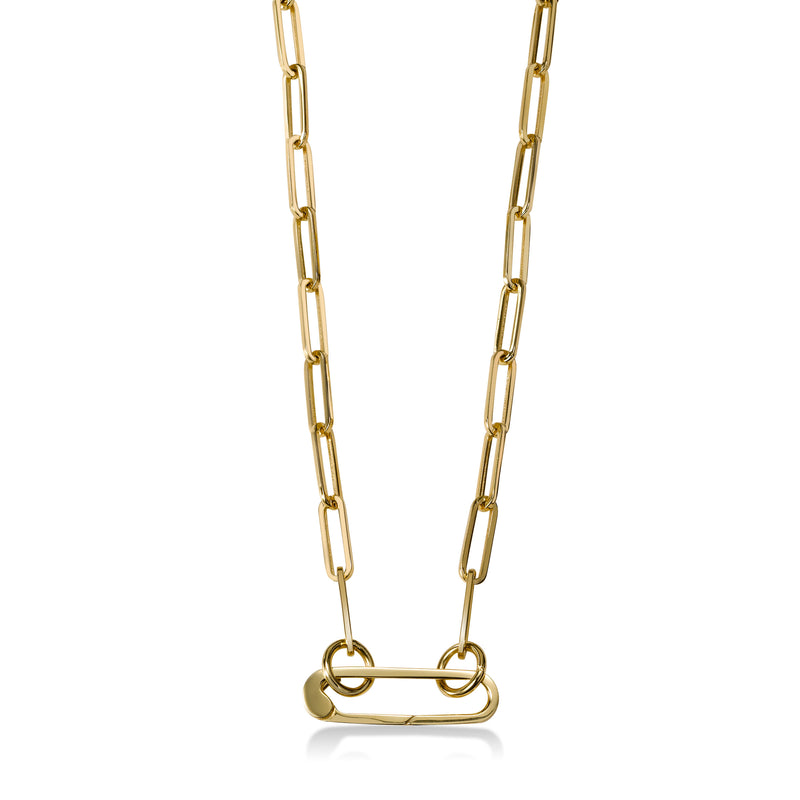 Paperclip Necklace Large Link Necklace Gold Paperclip Chain Gold
