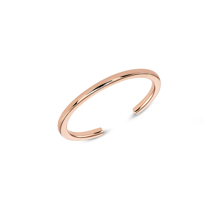 High Polish Knuckle Ring, 14K Rose Gold