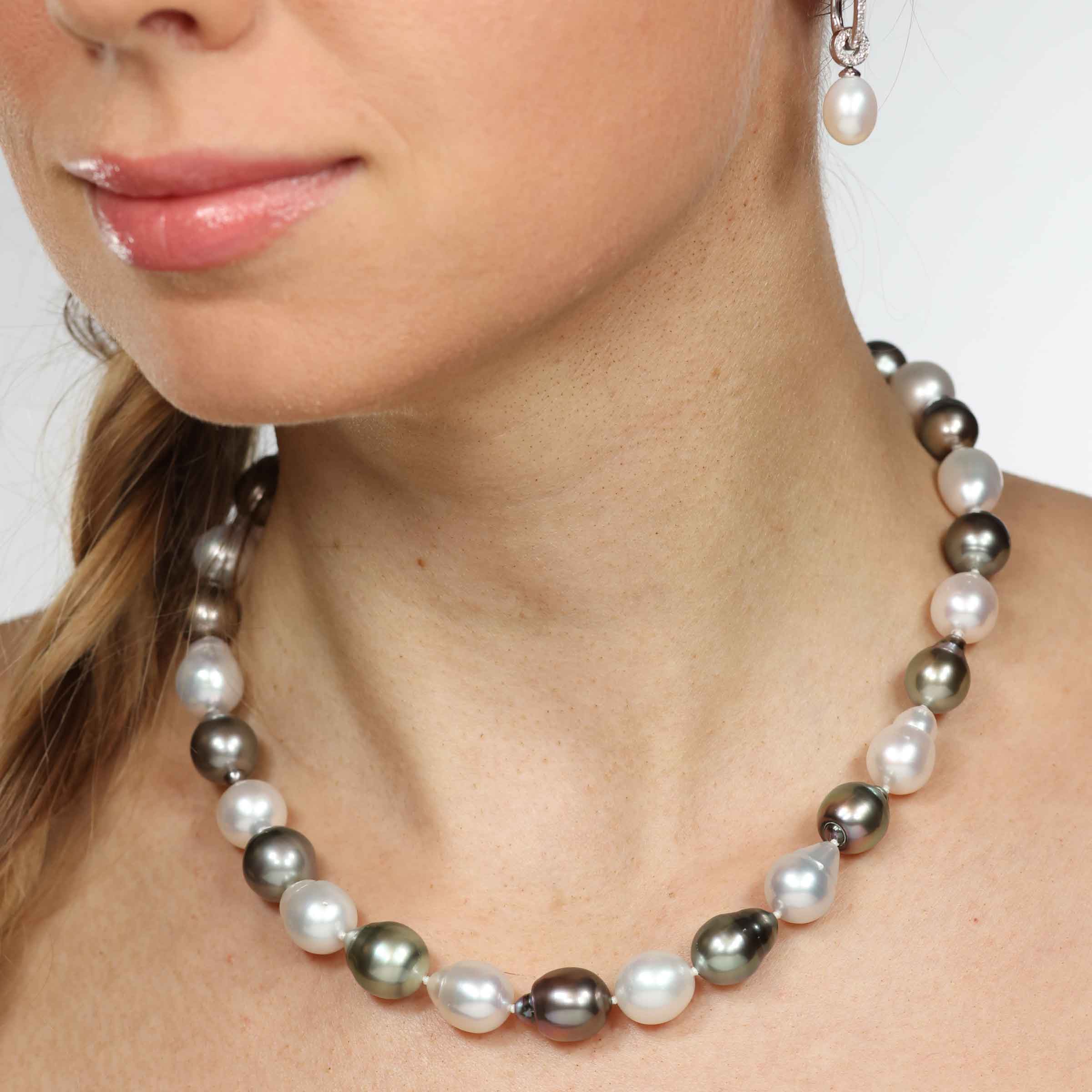 Natural Colors Tahitian and Southe Sea Cultured Pearl Necklace | Pearl  Jewelry Stores Long Island – Fortunoff Fine Jewelry
