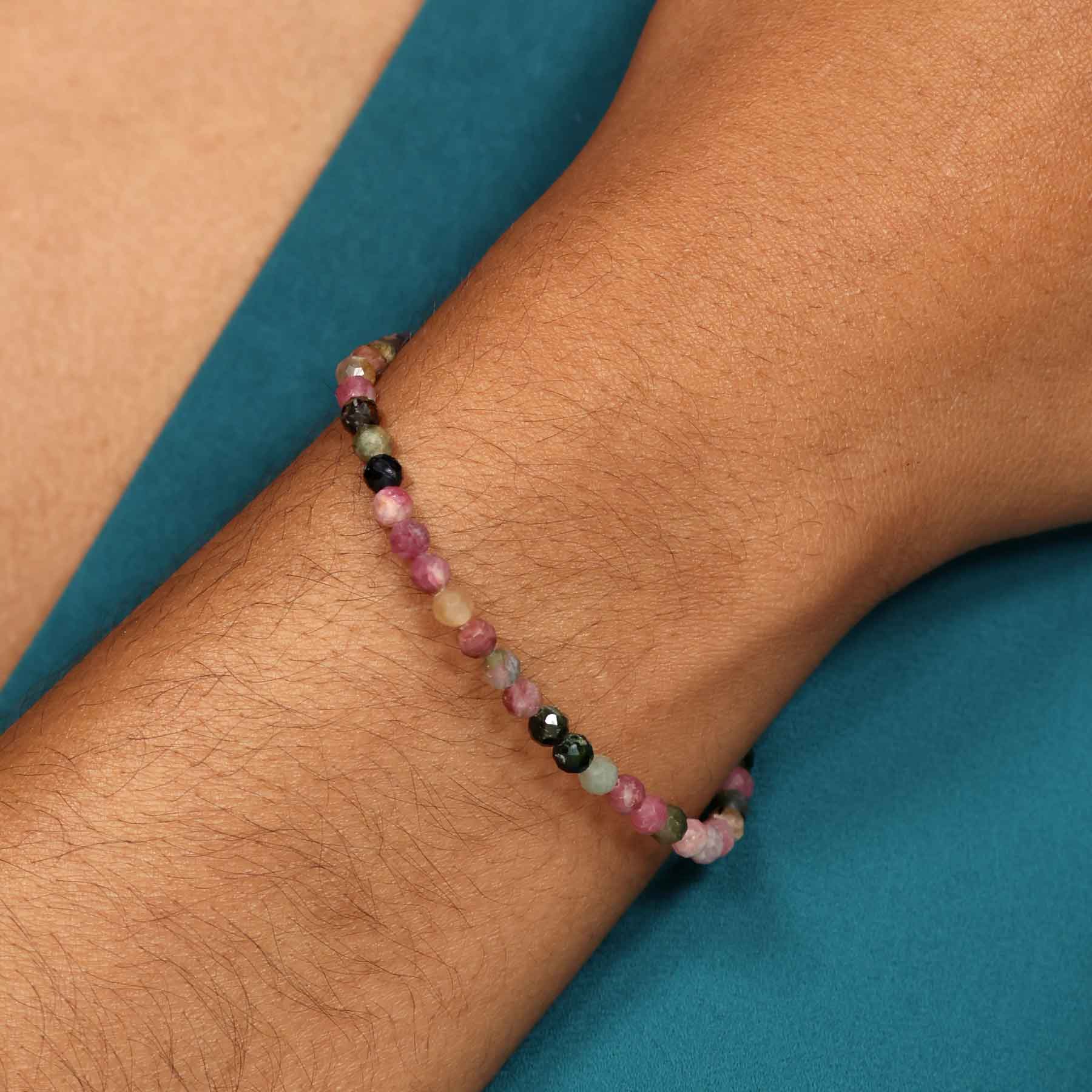John Hardy Sterling Reversible Classic Chain and Pink Tourmaline Bracelet