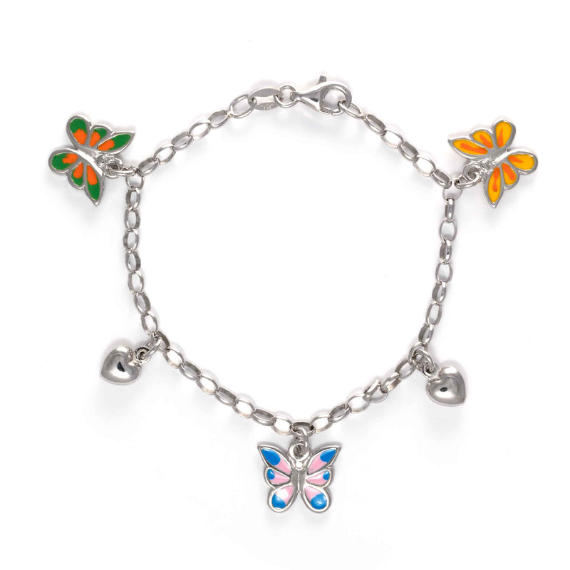 Design Your Own Baby/Children's Classic Charm Bracelet for Girls (Includes Initial Charm) - Sterling Silver