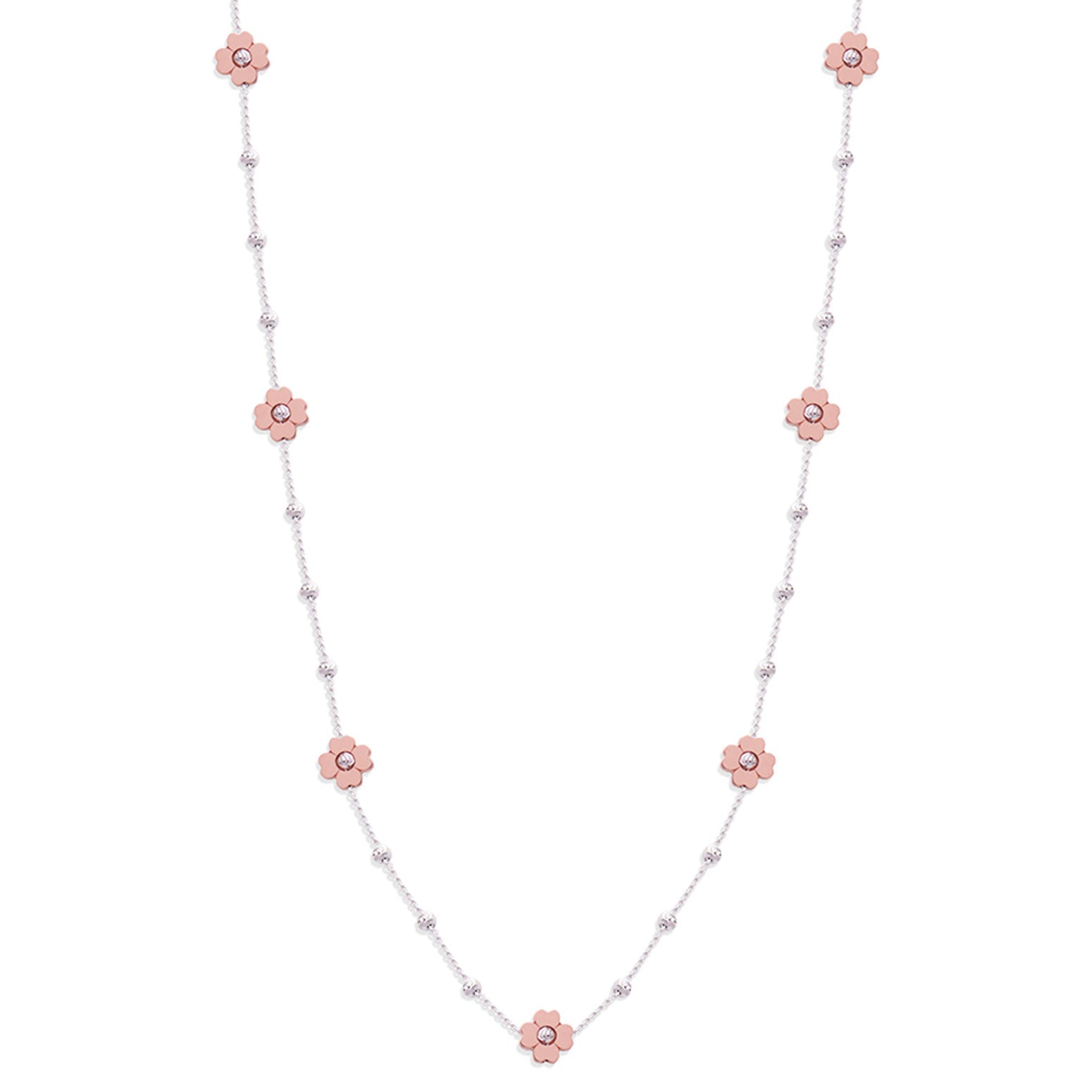 Rose coloured sale necklace