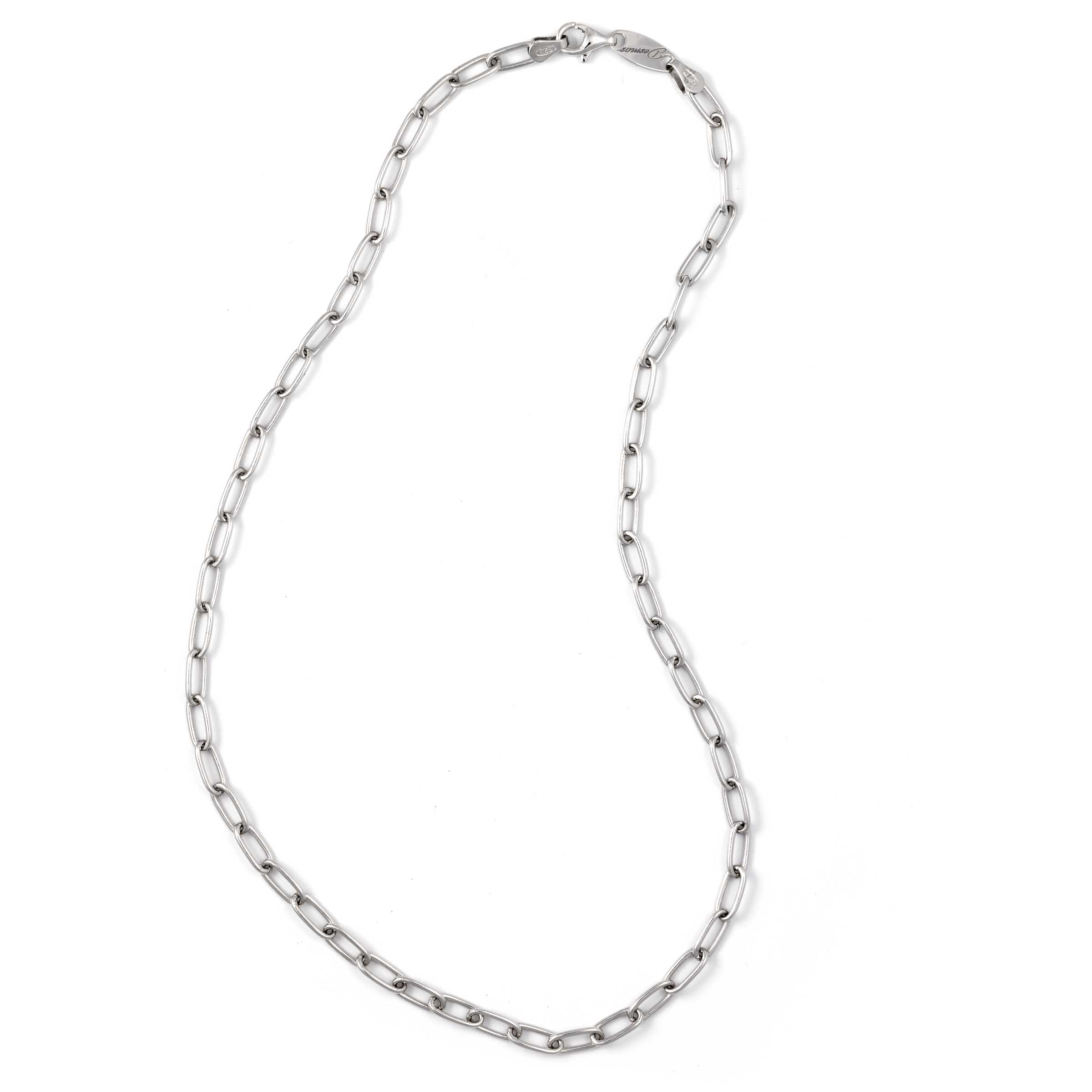 Small Paperclip Chain Necklace in Sterling Silver