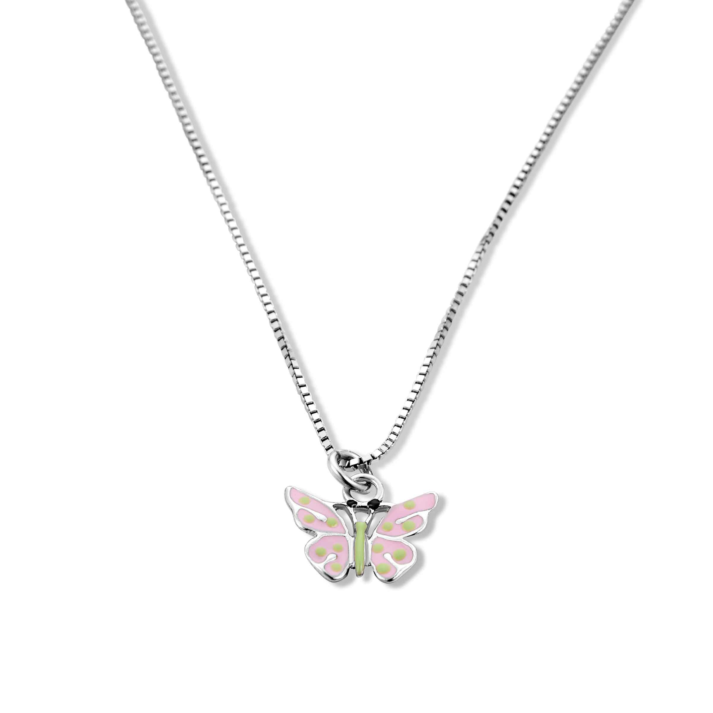 Fornash Enamel Necklace ID Monogram Pink Baby Soft Chain