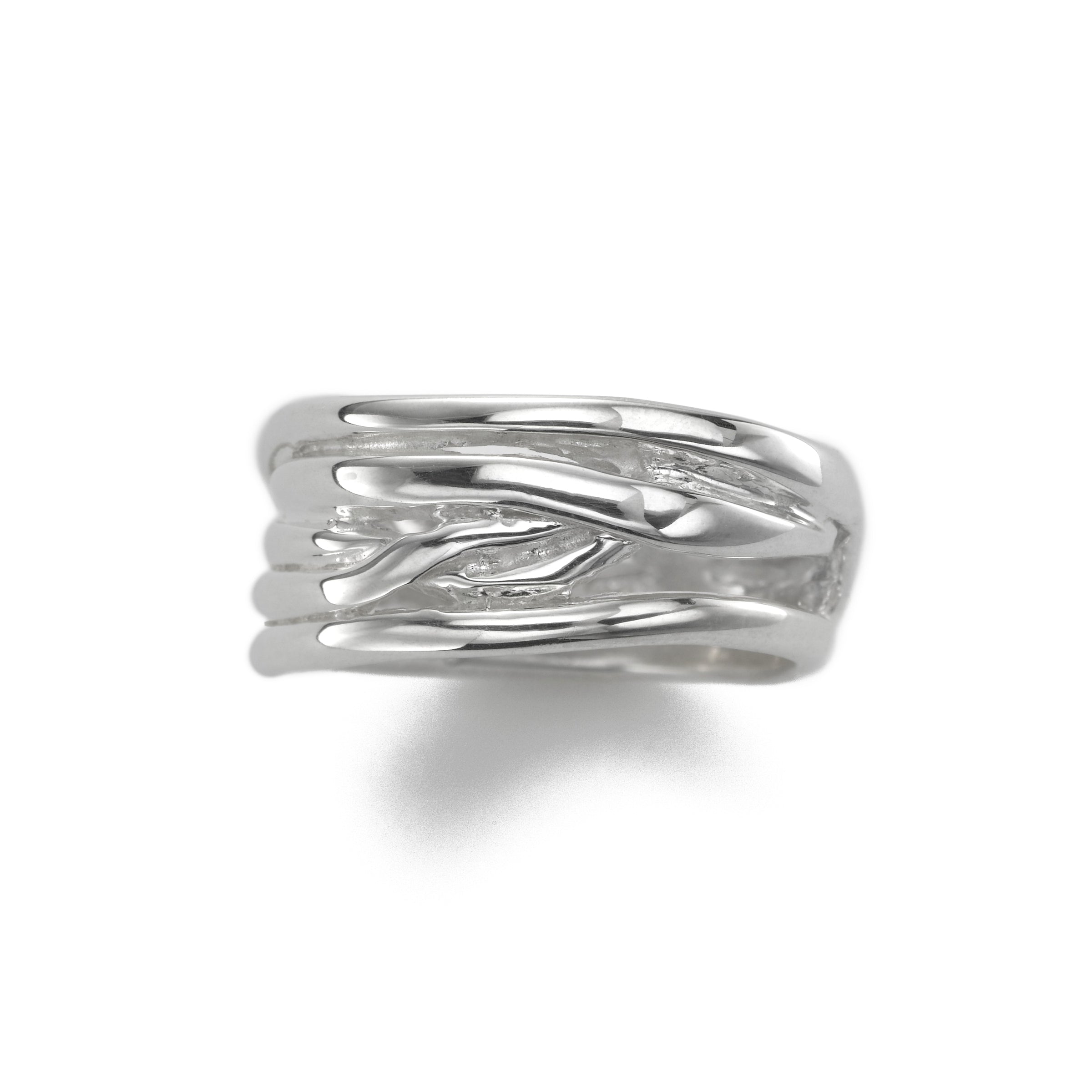 Overlapping Strands Ring, Sterling Silver | Silver Jewelry Stores