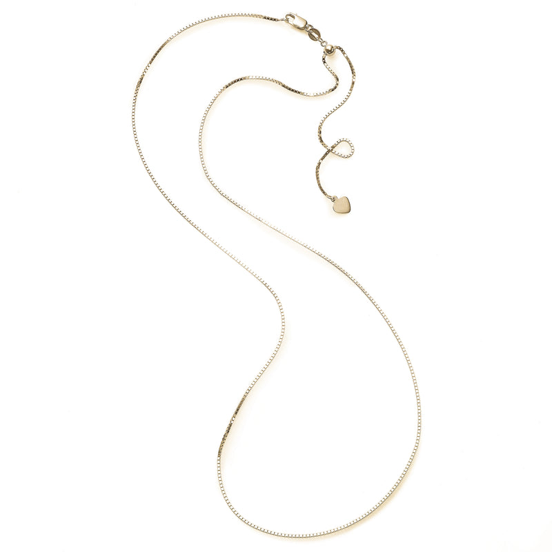 Adjustable Chain, 14K Yellow Gold, 24 Inches at Longest