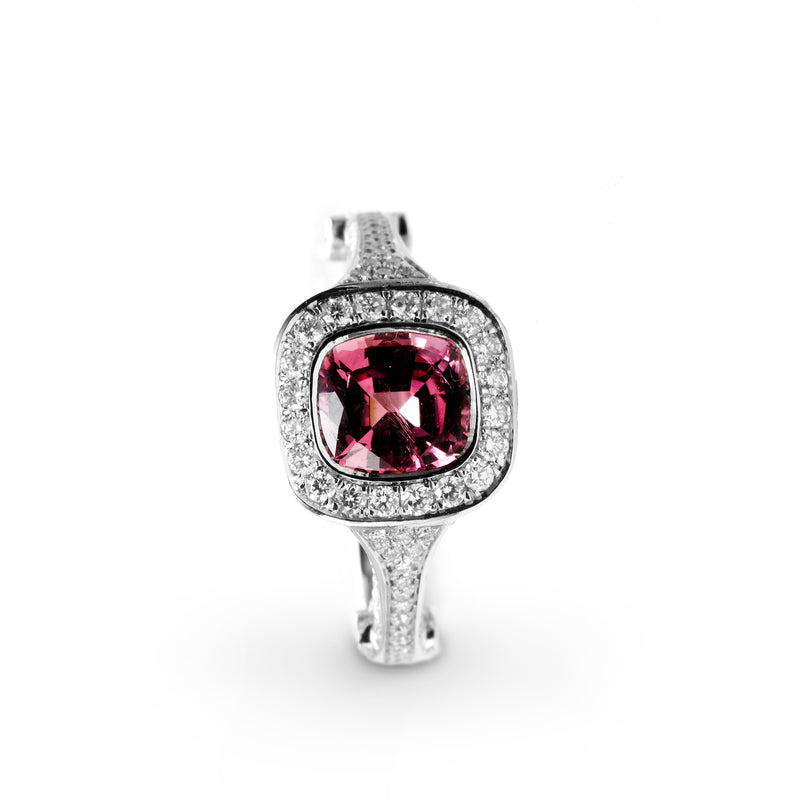 Pink Spinel and Diamond Ring, 18K White Gold – Fortunoff Fine Jewelry