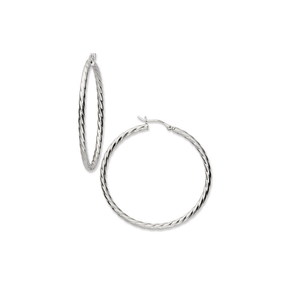 Sterling Silver Plain With Post Hoop Earrings - A New Day™ Silver : Target